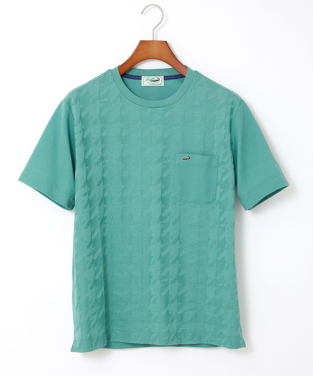 リンクス ハウンドドゥース柄 Tシャツ【吸汗速乾】