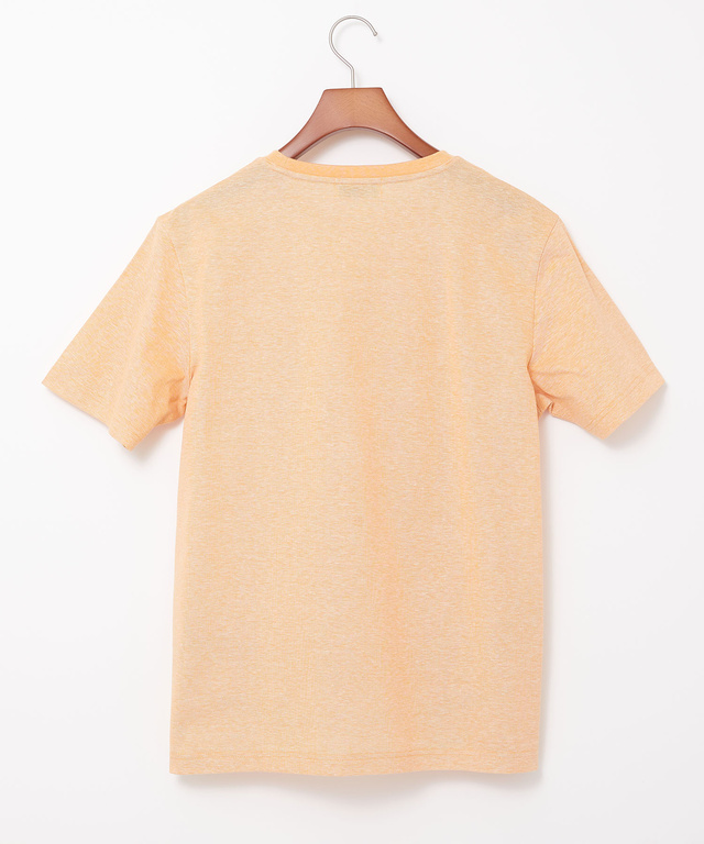 スノーコットンリネン 鹿の子 クルーネックTシャツ【接触冷感】