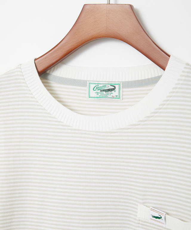 天竺 ボーダー柄 カットソー【ウガンダ オーガニック コットン】