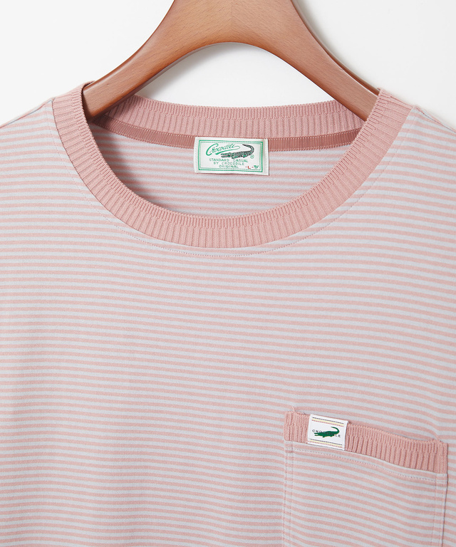 天竺 ボーダー柄 カットソー【ウガンダ オーガニック コットン】