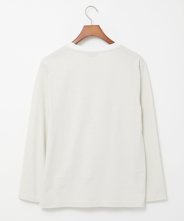 天竺 ボーダー柄 カットソー【ウガンダ オーガニック コットン】