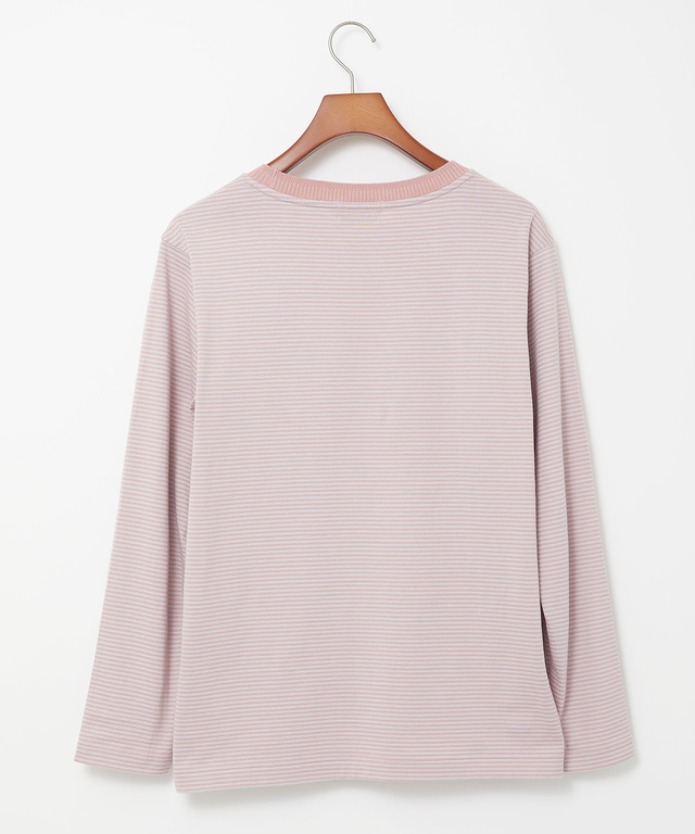 天竺 ボーダー柄 カットソー【ウガンダ オーガニック コットン】