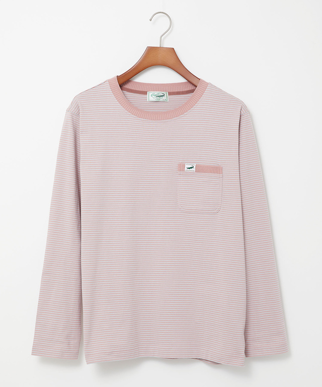 天竺 ボーダー柄 カットソー【ウガンダ オーガニック コットン】