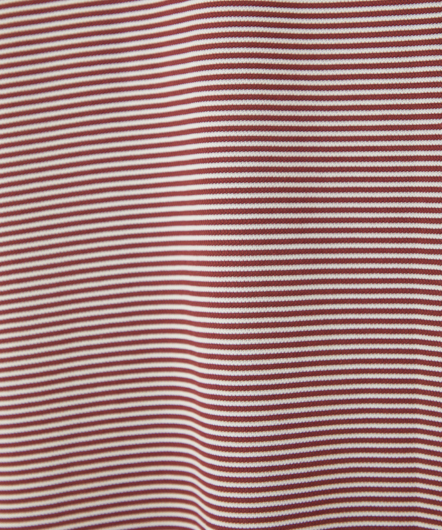 スタンド襟 微塵ボーダー柄 プルオーバー