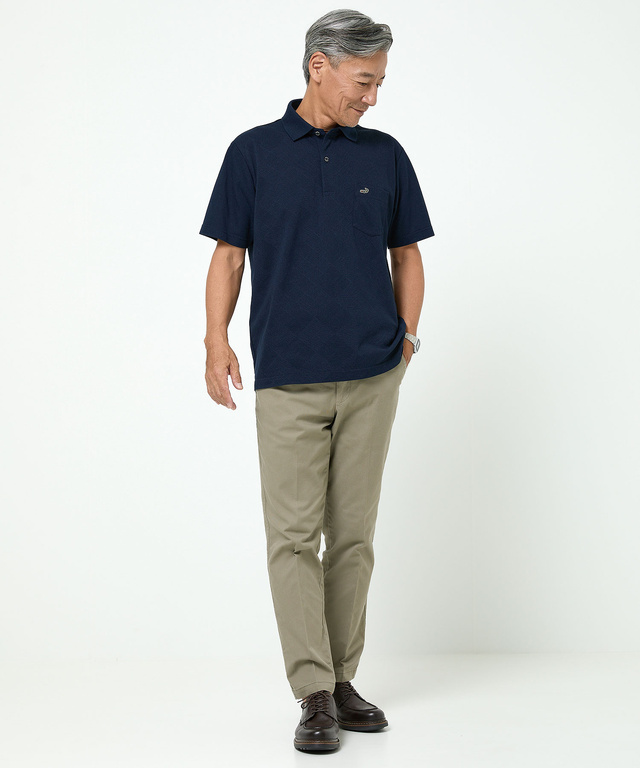 鹿の子 デザイン ポロシャツ