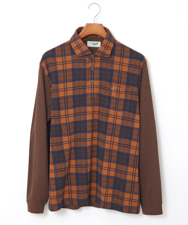 ブラックウォッチ 切り替え ポロシャツ