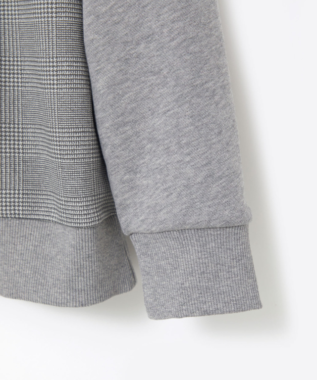 柄切り替え ハーフジップ トレーナー