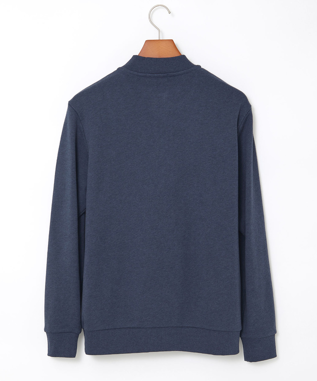 柄切り替え ハーフジップ トレーナー