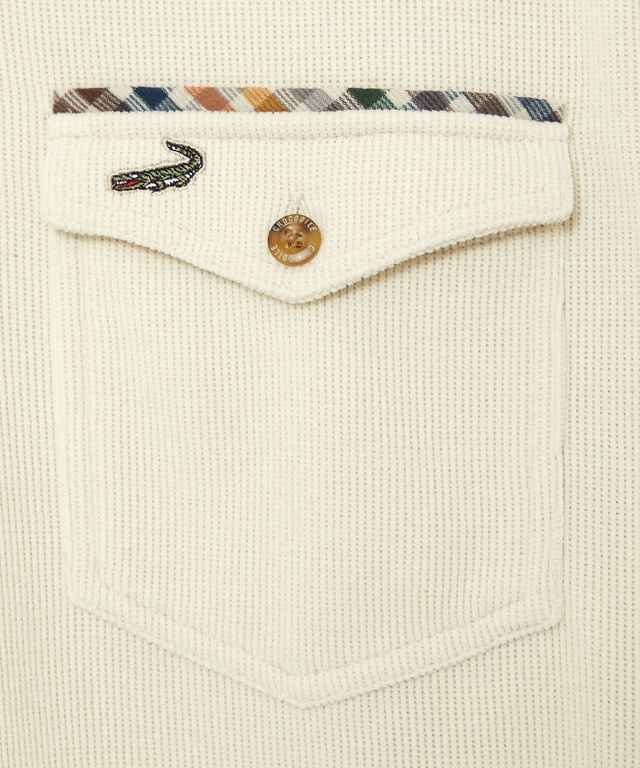 起毛 共襟 ポロシャツ