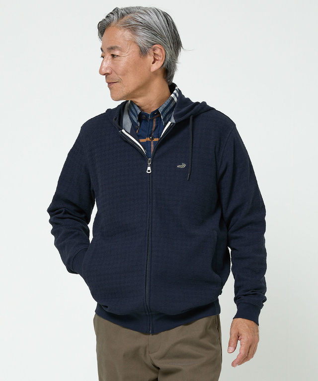 パイル地 コットン パーカー 