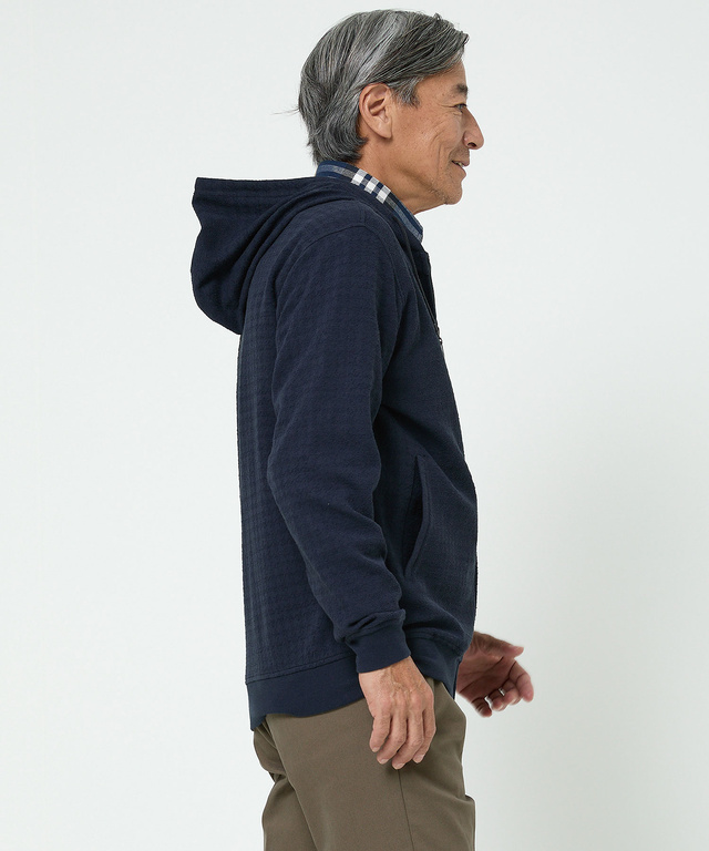 パイル地 コットン パーカー 