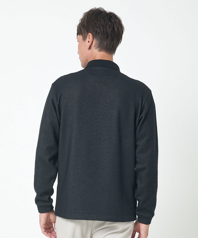 チェック柄 プリント ポロシャツ