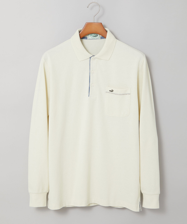 リブ襟 鹿の子 ポロシャツ