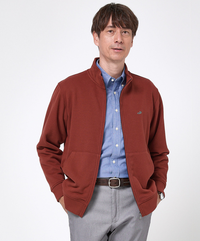 スタンドカラー フルジップ ブルゾン