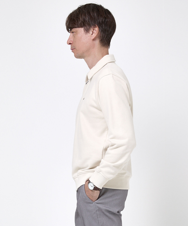 ハーフジップ ポロ トレーナー