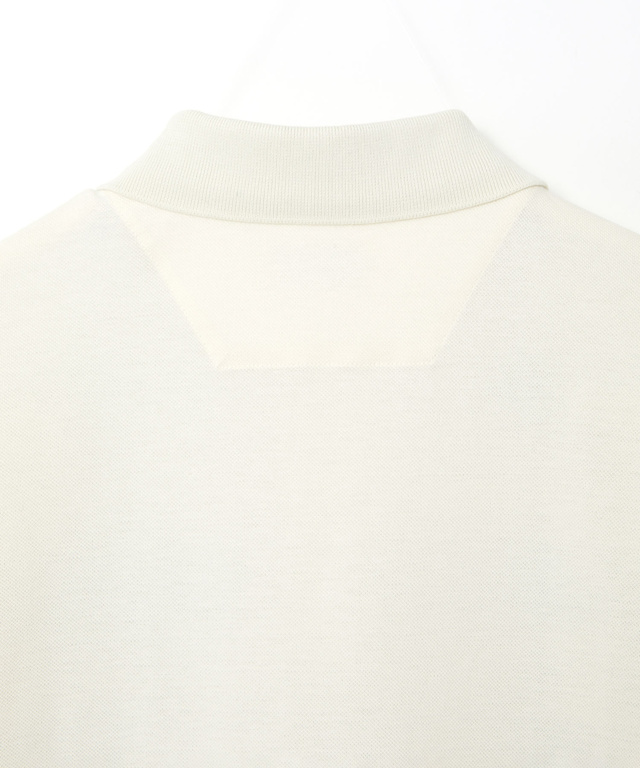 パネルボーダー 長袖ポロシャツ【日本製生地】