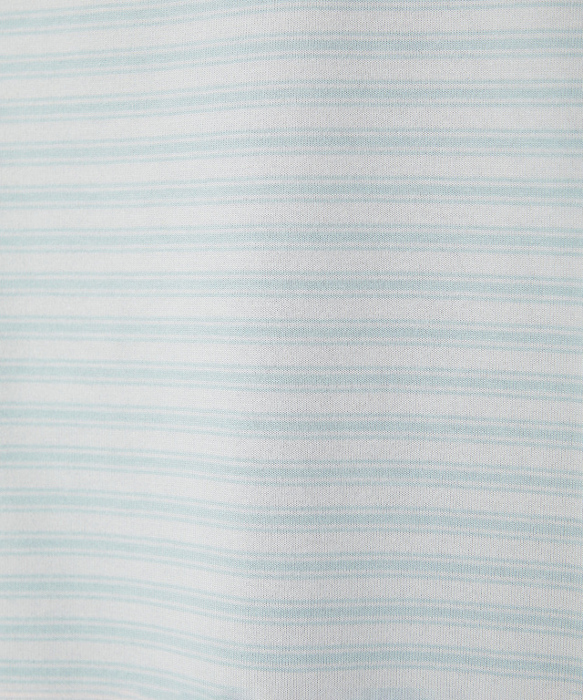 ボーダー クルーネック Tシャツ【接触冷感】【UV加工】