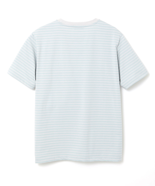 ボーダー クルーネック Tシャツ【接触冷感】【UV加工】