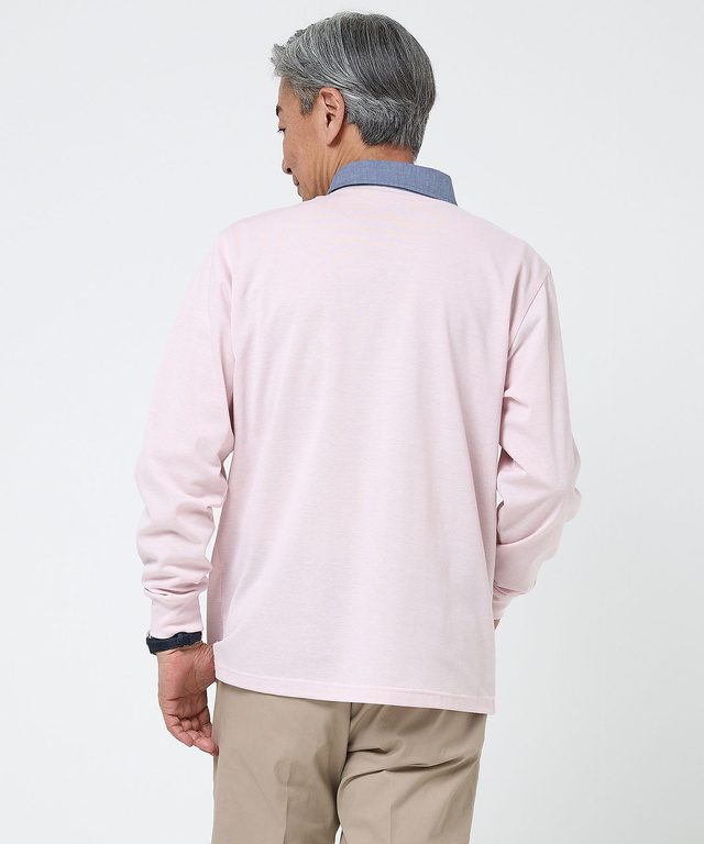 鹿の子 ブロックチェック ポロシャツ【吸汗速乾】