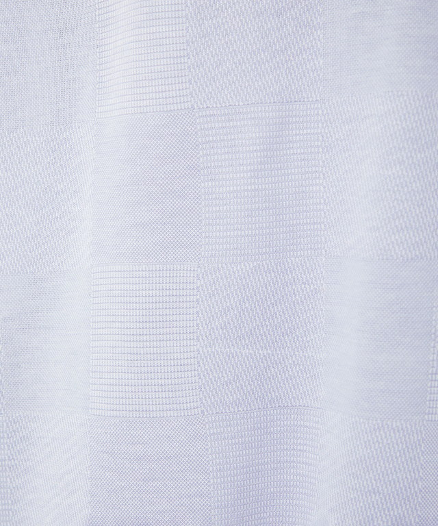 鹿の子 ブロックチェック ポロシャツ【吸汗速乾】