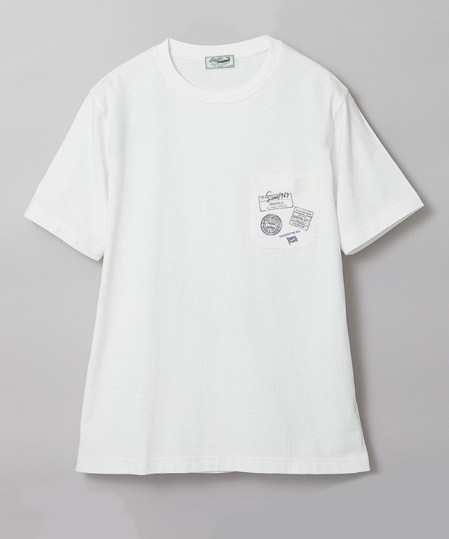 シャドーボーダー スタンププリント Tシャツ 【吸汗速乾】