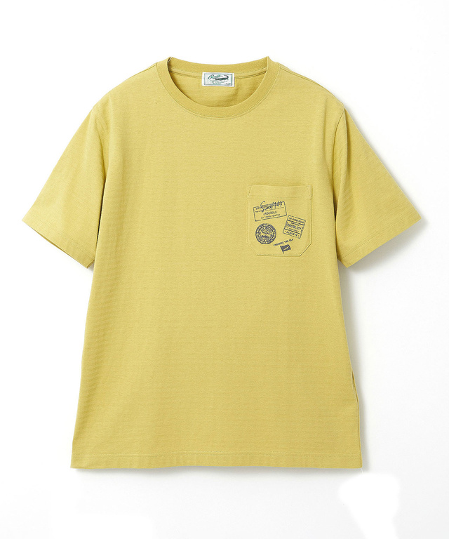 シャドーボーダー スタンププリント Tシャツ 【吸汗速乾】