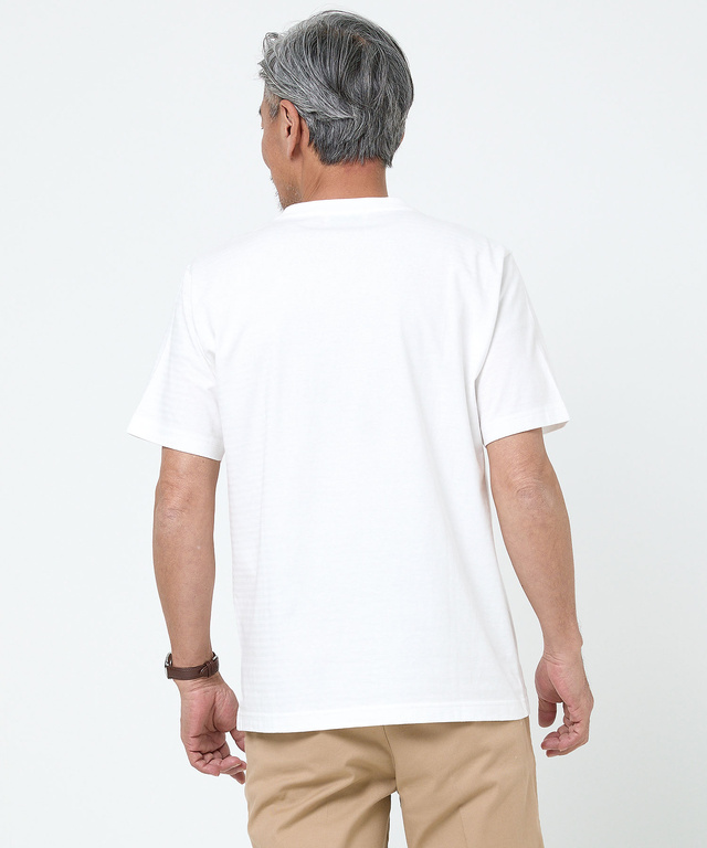 シャドーボーダー スタンププリント Tシャツ 【吸汗速乾】