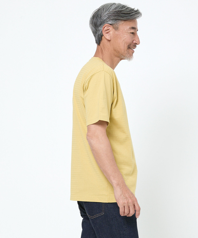 シャドーボーダー スタンププリント Tシャツ 【吸汗速乾】