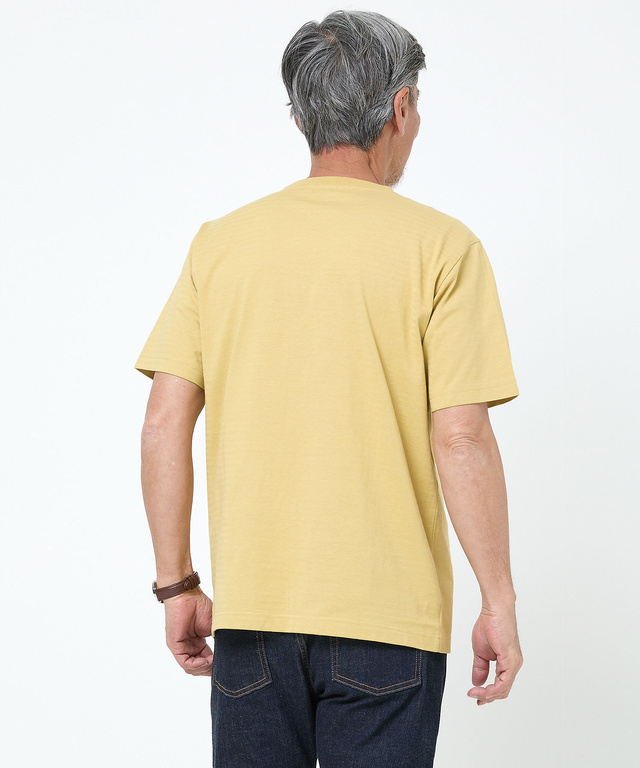 シャドーボーダー スタンププリント Tシャツ 【吸汗速乾】