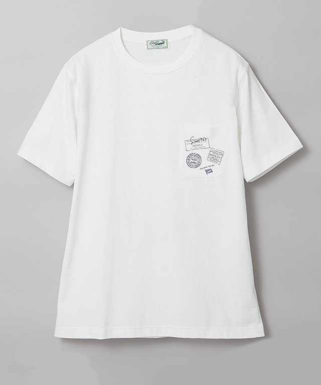 シャドーボーダー スタンププリント Tシャツ 【吸汗速乾】