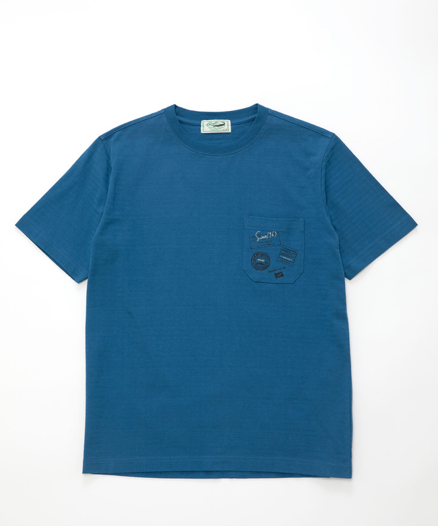 シャドーボーダー スタンププリント Tシャツ 【吸汗速乾】