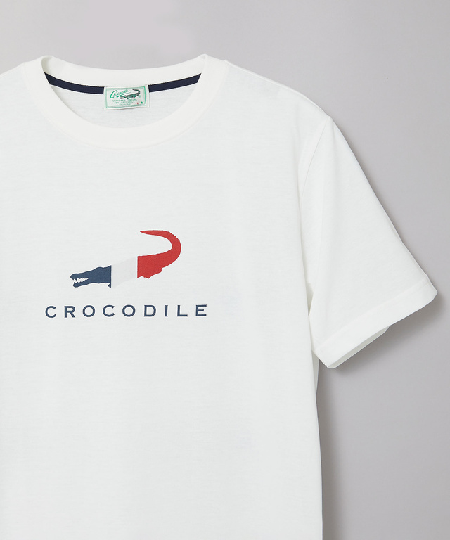 トリコロール ロゴプリント Tシャツ