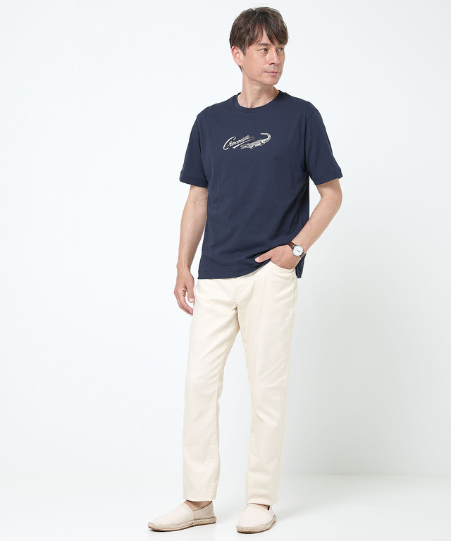 天竺 ロゴプリント Tシャツ【吸汗速乾】【オンラインショップ・一部店舗限定】