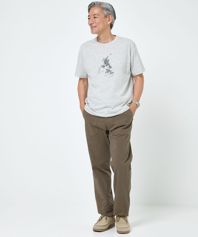 UK モチーフプリント Tシャツ