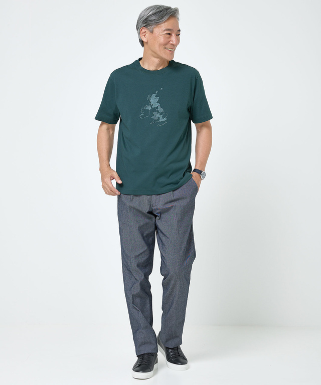 UK モチーフプリント Tシャツ