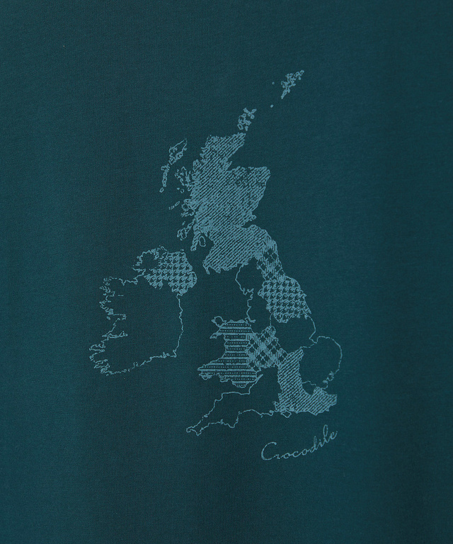 UK モチーフプリント Tシャツ