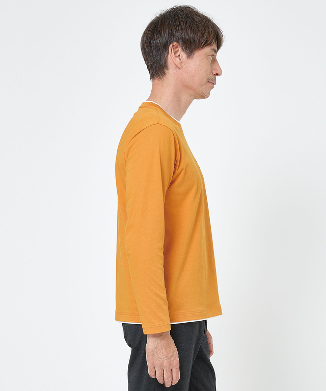 レイヤード風 ダブルフェイス Tシャツ