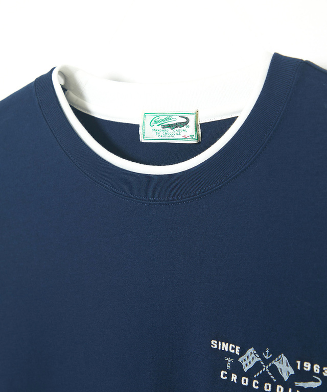 レイヤード風 ダブルフェイス Tシャツ