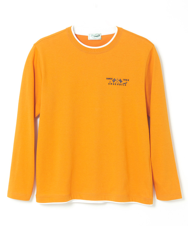 レイヤード風 ダブルフェイス Tシャツ