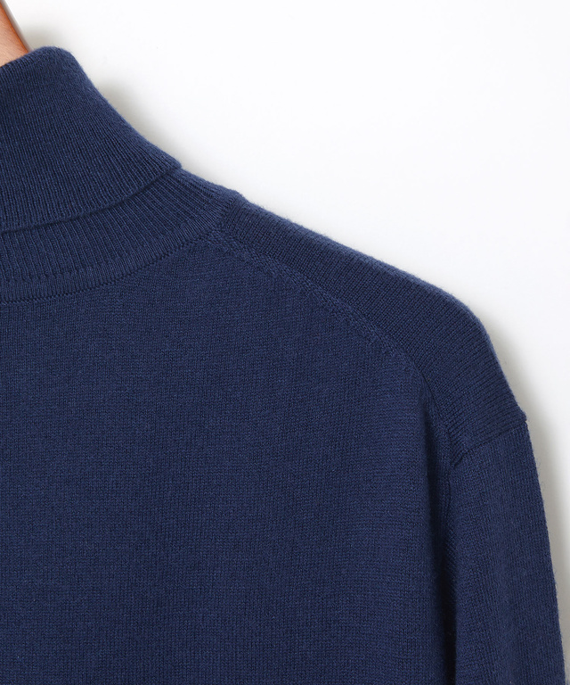 ハイゲージ タートルネック ニット【手洗いOK】