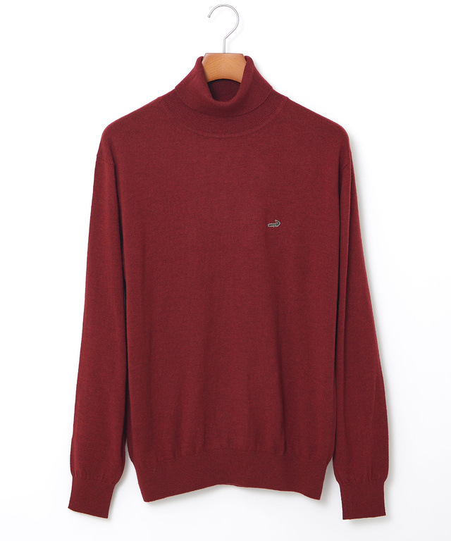 ハイゲージ タートルネック ニット【手洗いOK】