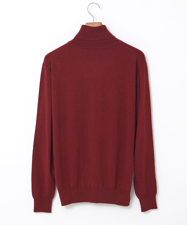 ハイゲージ タートルネック ニット【手洗いOK】