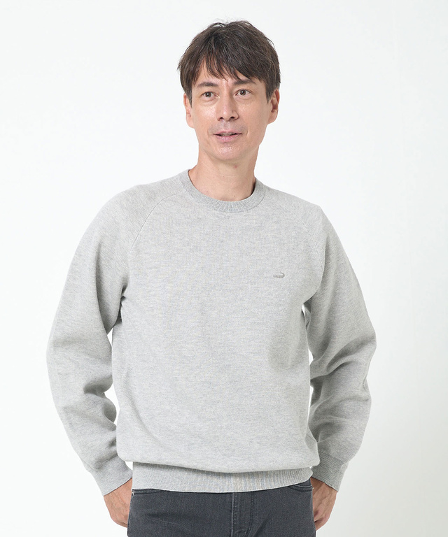 コットン クルーネック トレーナー【手洗いOK】