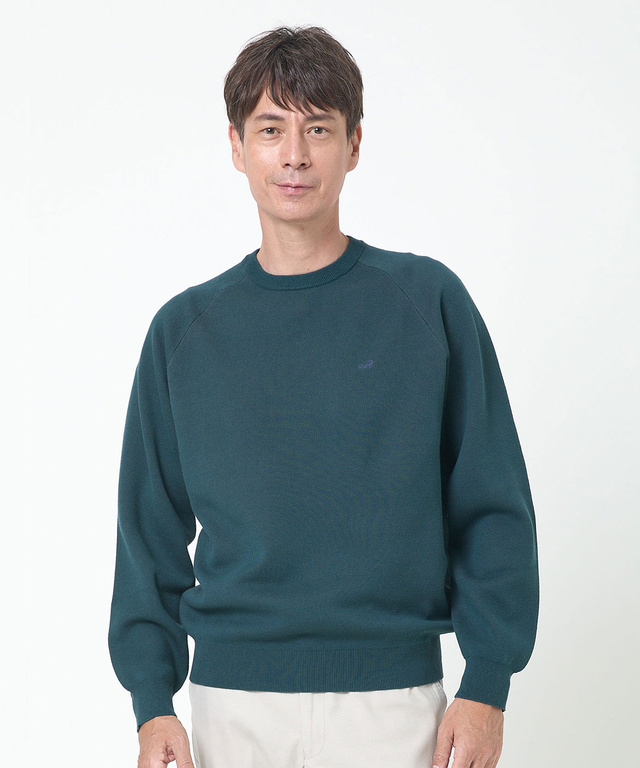 コットン クルーネック トレーナー【手洗いOK】