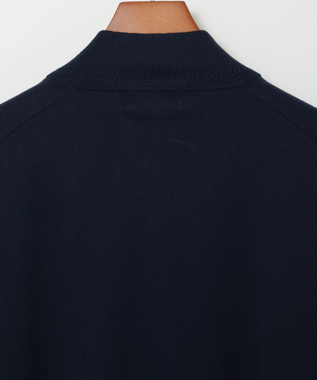 ケーブル柄 フルジップ カーディガン