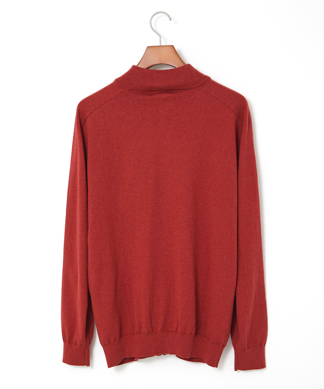 ケーブル柄 フルジップ カーディガン