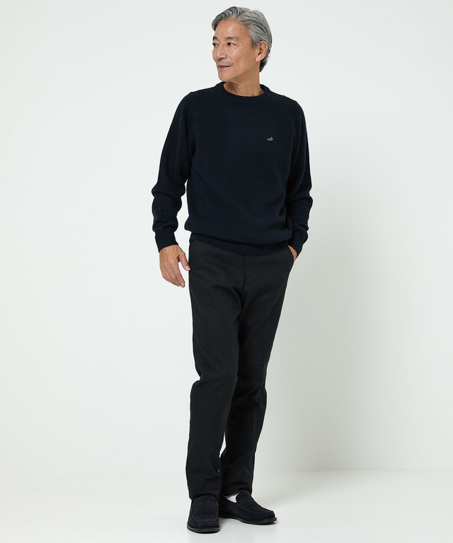 ウール ラインデザイン ニット【手洗いOK】