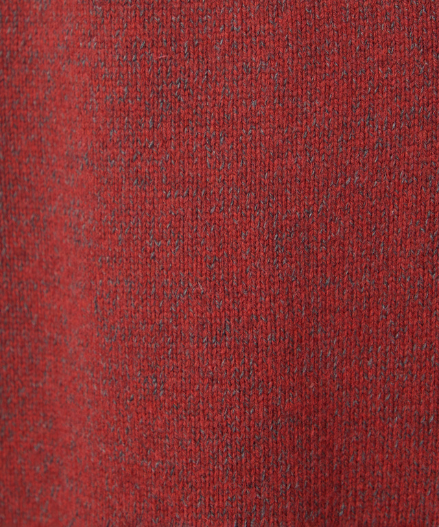 ハーフジップ 配色 ニット