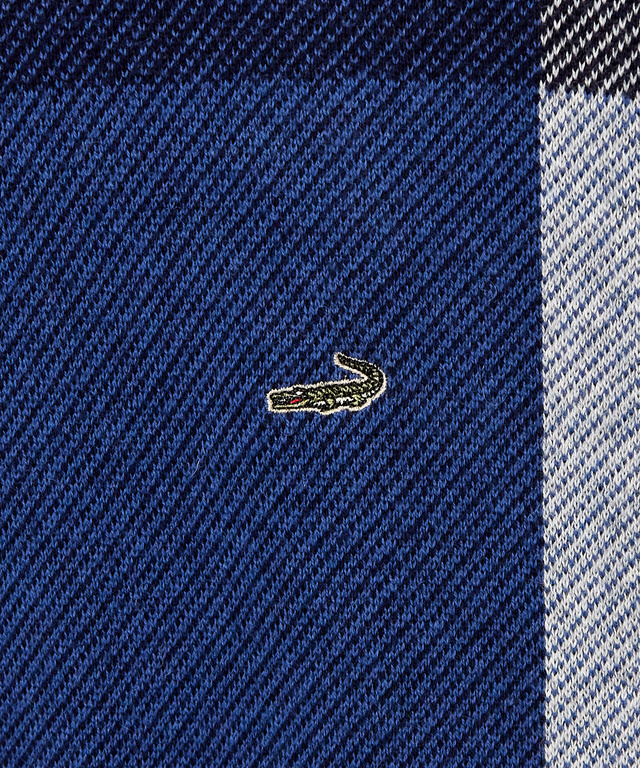 カシミヤブレンド ブロックチェック ニット【手洗いOK】