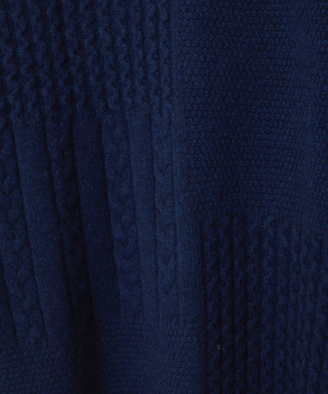 ラムウール マルチパターン ニット